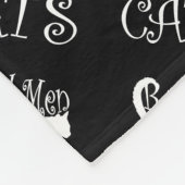 Echte Mannen Love Cats Jazzy Style Fleece Deken (Hoek)