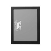 Echte Mannen Love Cats Silhouette Notitieblok (Gedraaid)