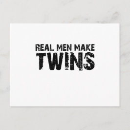 Echte mannen maken... Cool vaderdag gift Briefkaart