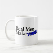 Echte Mannen maken tweelingen (B) Koffiemok (Links)