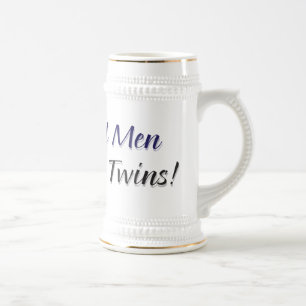 Echte Mannen maken tweelingen Bierpul