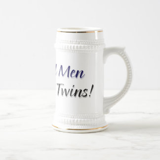 Echte Mannen maken tweelingen Bierpul