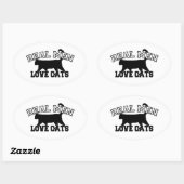 Echte Mannen Ovale Sticker (Vel)