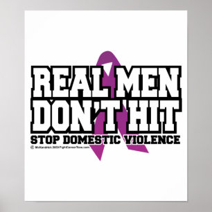 Echte Mannen passen niet Poster