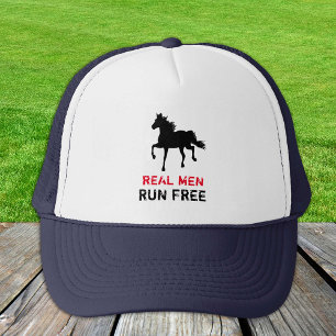 Echte Mannen Rennen GRATIS - Trucker Hoed Pet