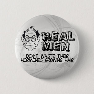 Echte Mannen Ronde Button 5,7 Cm