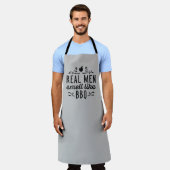 Echte Mannen Ruiken Naar BBQ Schort (Gedragen)