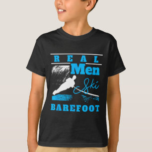 Echte Mannen Ski Refoot Extreme Sports Ski Touw Wa T-shirt