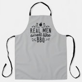 Echte Mannen smeren als BBQ Schort (Voorkant)