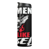 Echte Mannen smeren als diesel Thermosbeker (Geroteerd rechts)