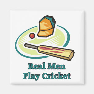 Echte Mannen spelen cricketmagneten af Magneet