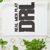 Echte Mannen spelen Drums Theedoek (Gevouwen)