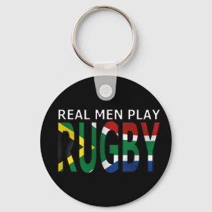 Echte Mannen spelen in Rugby Zuid-Afrika Sleutelhanger