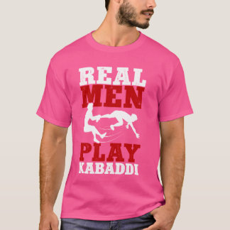 Echte Mannen Spelen Kabaddi Contact Team Sport Kab T-shirt