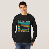 Echte Mannen spelen met Weiners I Funny Dachshund  T-shirt (Voorkant volledig)