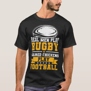 Echte Mannen Spelen Rugby Spelers 2 T-shirt