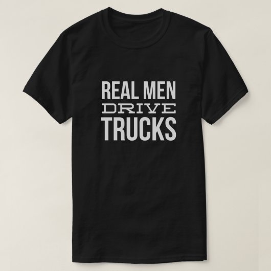 Echte mannen t-shirt (Design voorkant)