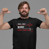 Echte Mannen Trouwen Vrouw Aannemers T-shirt