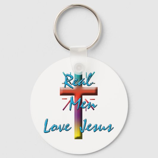 ECHTE MANNEN VERLIEZEN JESUS SLEUTELHANGER (Voorkant)