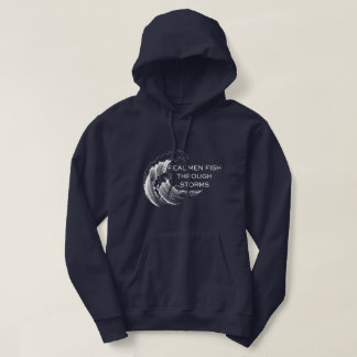 Echte Mannen Vissen Door Stormen Vissen Hoodie