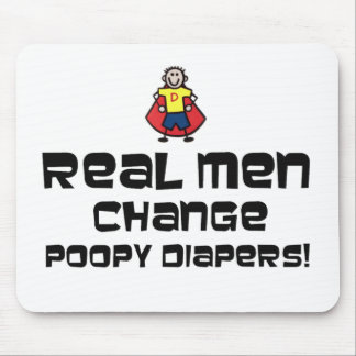Echte Mannen wijzigen beleidsdiapers Muismat