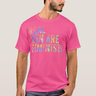 Echte Mannen zijn feministen die citaten van vinta T-shirt