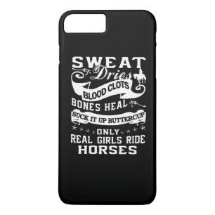 Echte meisjes rijden op paarden 	iPhone 8 plus / 7 plus hoesje