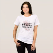 Echte misdaad non-fictie boekenliefhebber Tri-Blend shirt (Voorkant volledig)