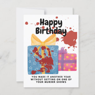 Echte Misdaad Verjaardag Eindigt Niet Op Een Moord Briefkaart