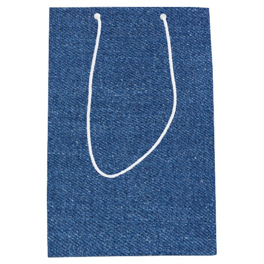 Echte mode jean denim medium cadeauzakje (Voorkant)