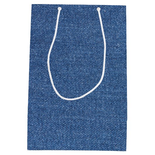 Echte mode jean denim medium cadeauzakje (Achterkant)
