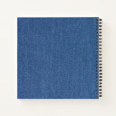 Echte mode jean denim notitieboek (Achterkant)
