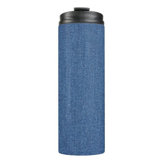 Echte mode jean denim thermosbeker (Voorkant)