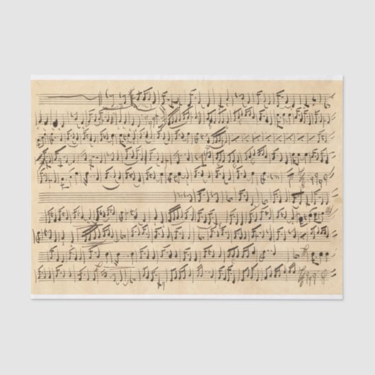 Echte (niet AI) Bladmuziek Nr. 2 Tissuepapier (Voorkant)