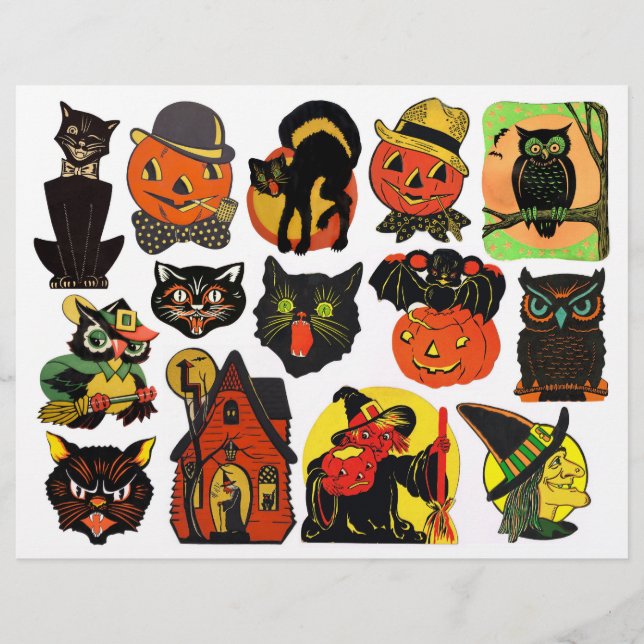 Echte (niet AI)  Halloween-illustraties (Voorkant)