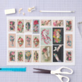 Echte (niet AI) Hand Whimsy Ephemera Tissuepapier (Craft)