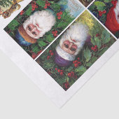 Echte (niet AI)  Santa Briefkaarten en Scrap Tissuepapier (Detail)