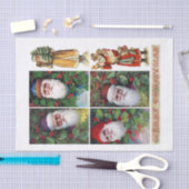 Echte (niet AI)  Santa Briefkaarten en Scrap Tissuepapier (Craft)