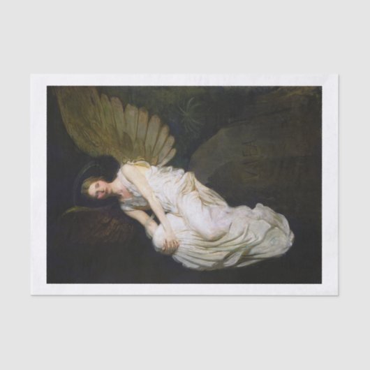 Echte (niet AI)  Victoriaans Angel Tissuepapier (Voorkant)