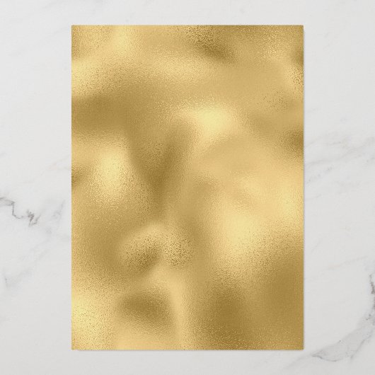 Echte olievlek met olievlekken Lijst Folie Uitnodiging (Achterkant)