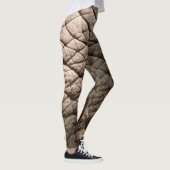 Echte olifantenhuid textuur, gerimpeld. leggings (Rechts)