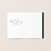 Echte oude hand afscheid folie kaarten (Binnen)