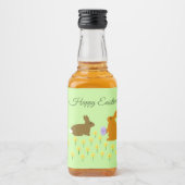 Echte paasbundels en deaffodis likeurfles etiket (Voorkant)