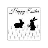 Echte paasbundels en deaffodis 	rubberstempel (Afrduk)