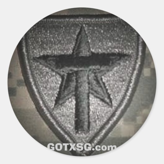 Echte patch spotlight, GOTXSG.com Ronde Sticker (Voorkant)