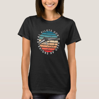 Echte Piloten Hebben Geen Motor paraglide tandem T-shirt
