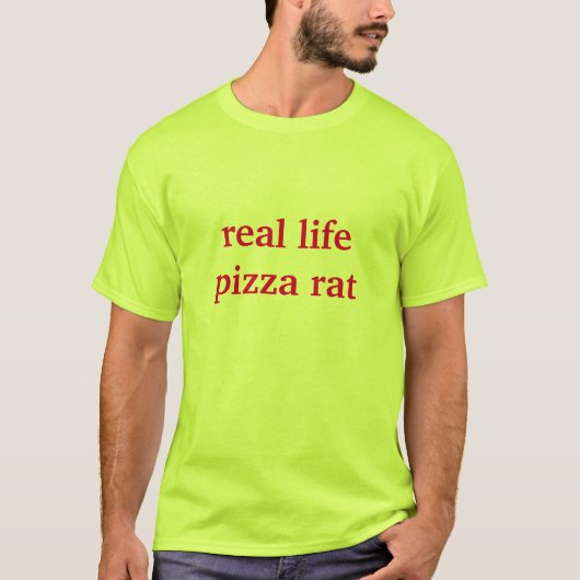 echte pizrat t-shirt (Voorkant)