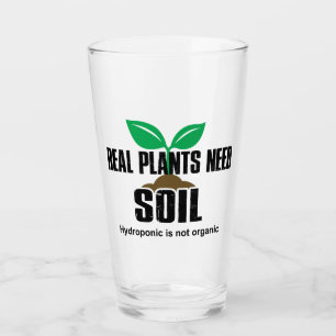 Echte Planten hebben grond nodig Hydroponic is nie Glas