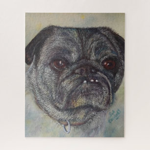 Echte pret Pug-puppy Legpuzzel