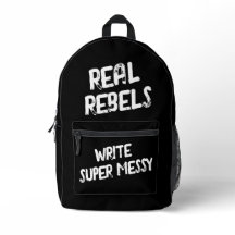 Echte Rebellen Schrijven Super Rommelig, Cool Zwar